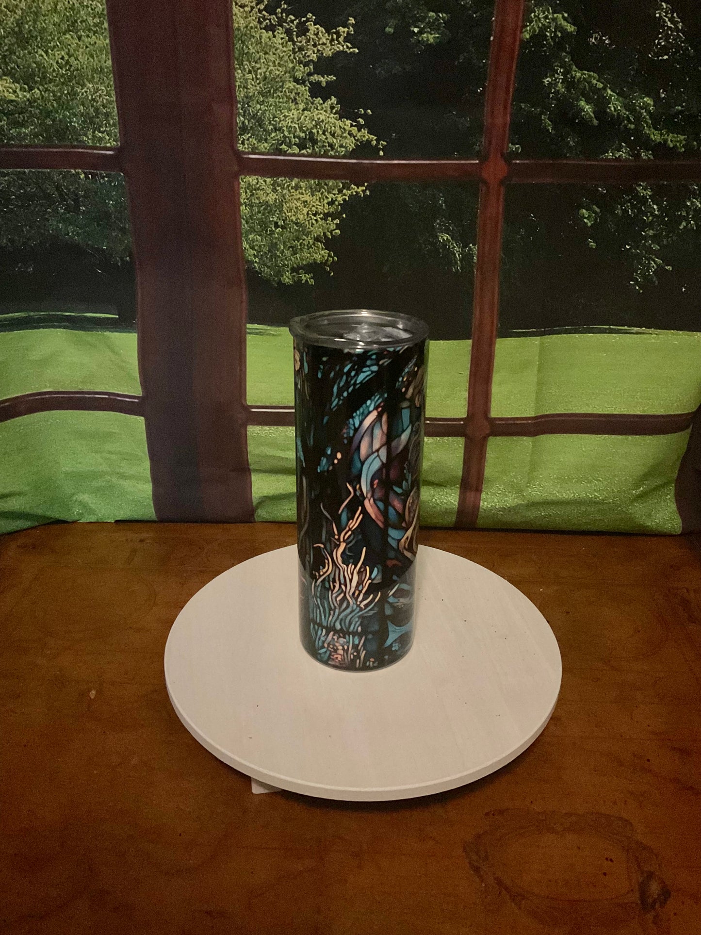 20oz Sublimation Tumbler with a Mermaid print
