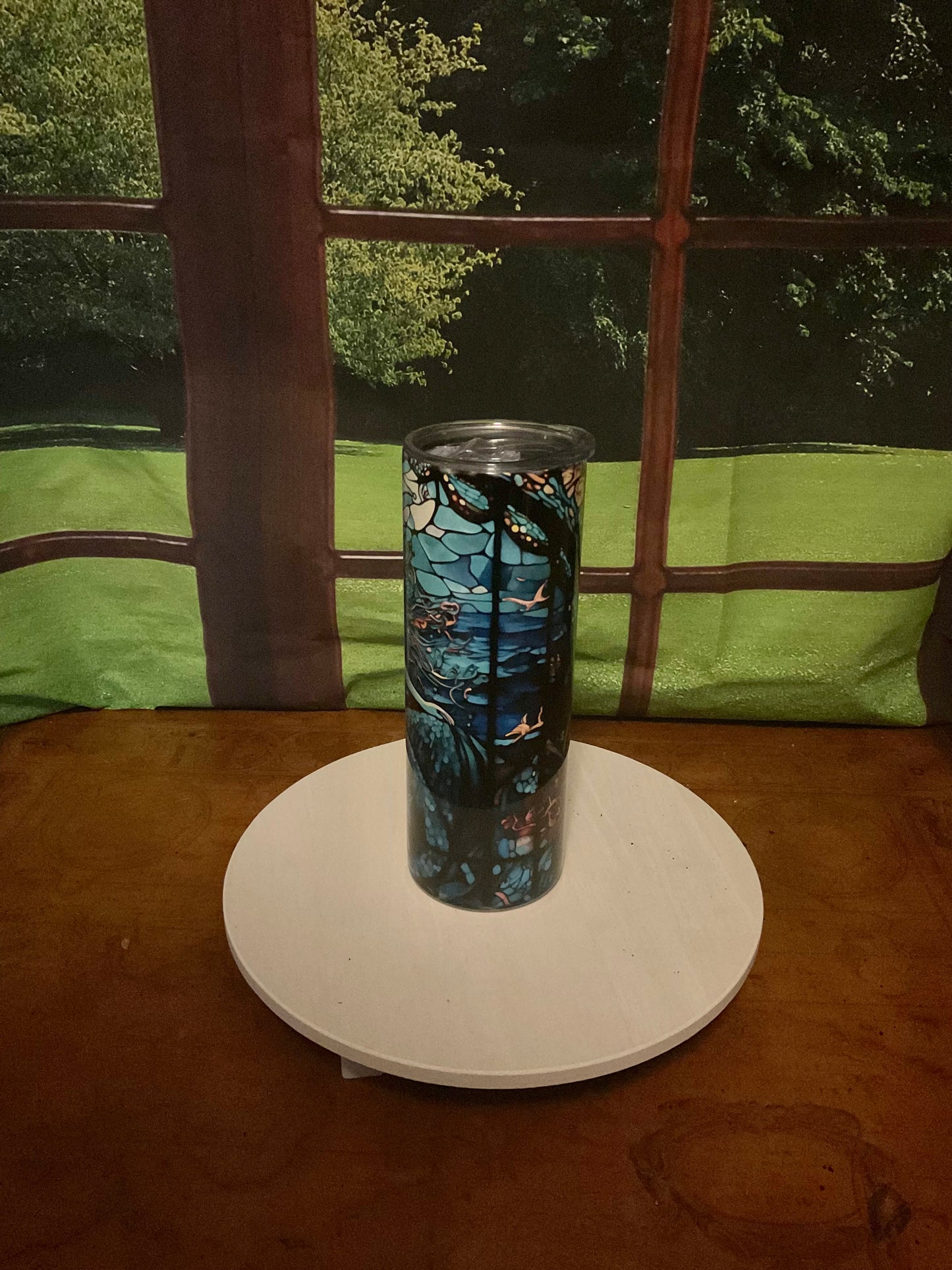 20oz Sublimation Tumbler with a Mermaid print
