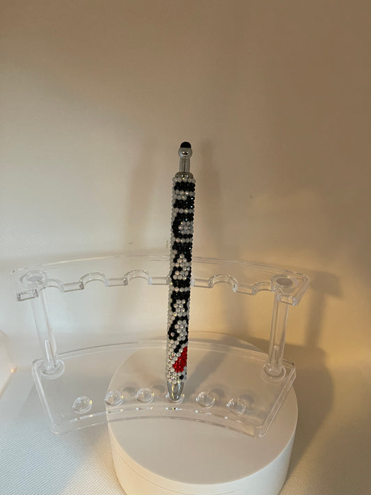 Rhinestone pen with nurse pattern