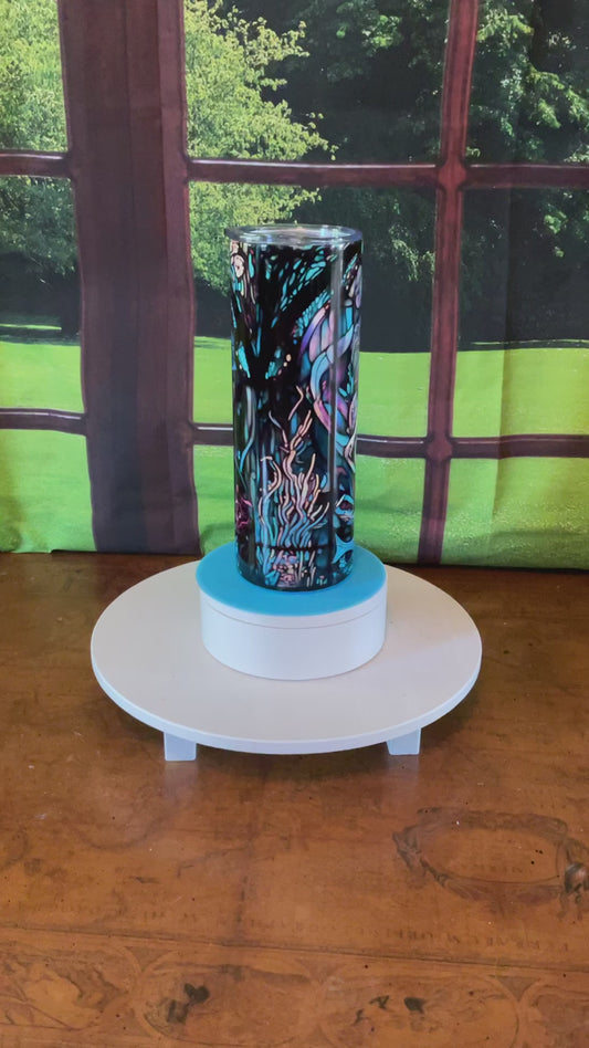 20oz Sublimation Tumbler with a Mermaid print